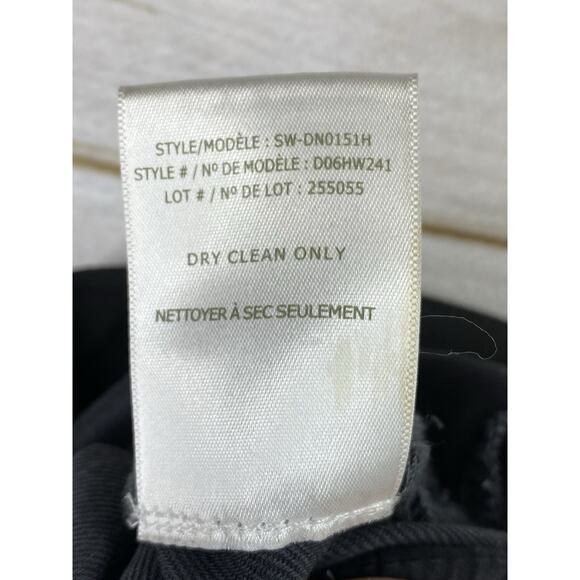 Helmet Lang Pants 26 Gray Wax Coated Skinny Faux Leather Look Tapered Legging - Picture 11 of 11